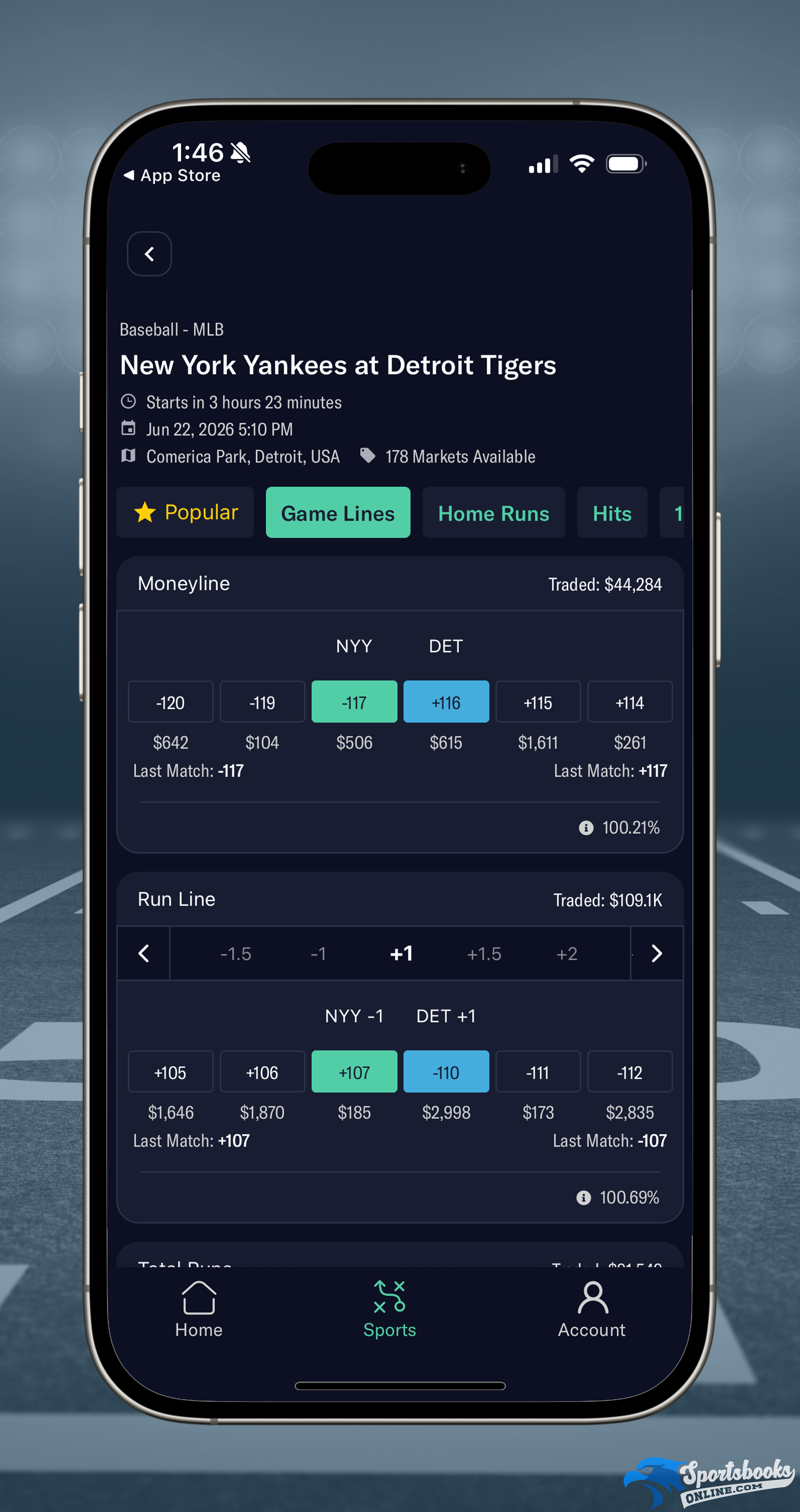 MLB predictions on Prophet X