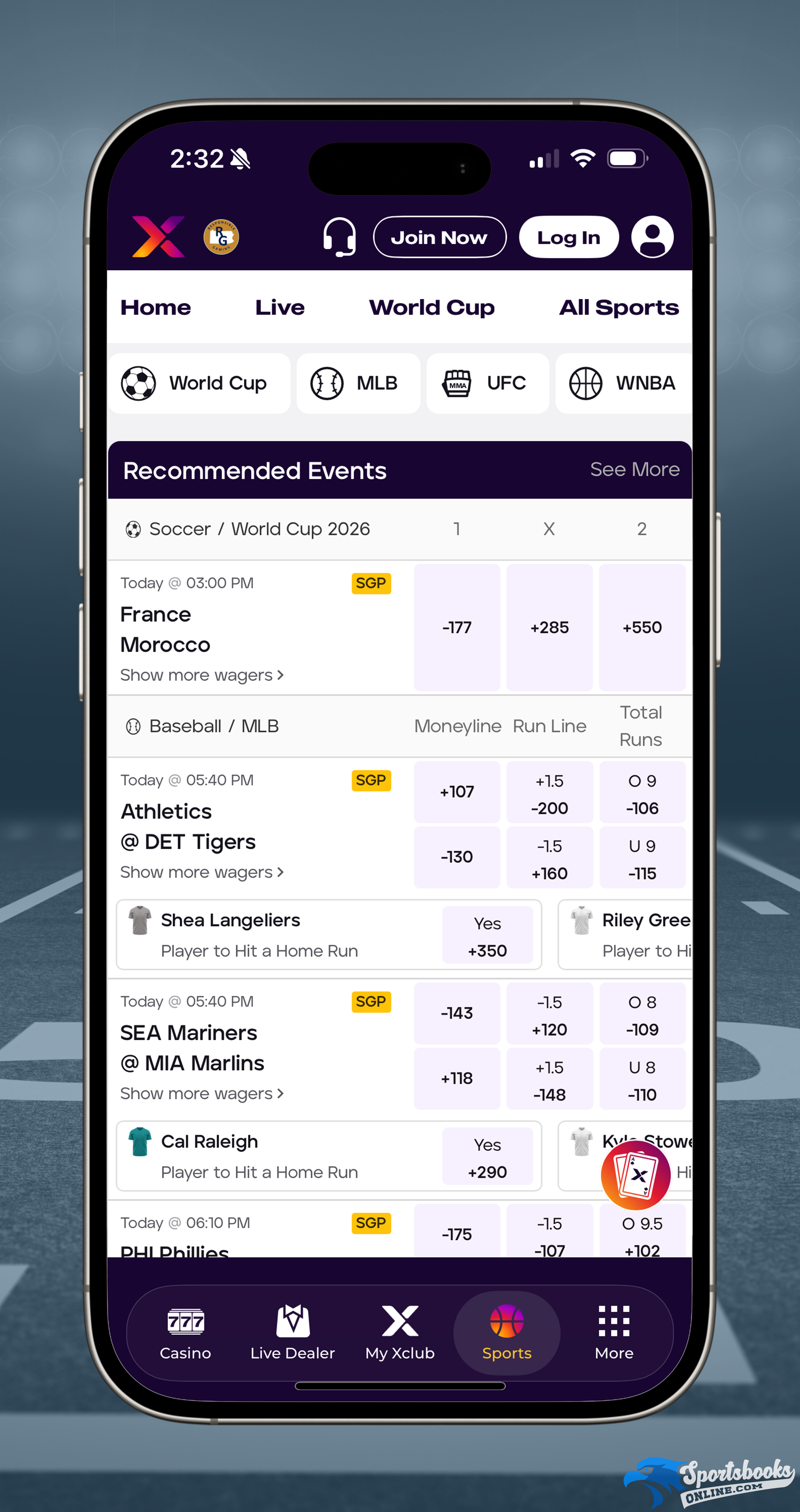 Recommended Events on bet PARX