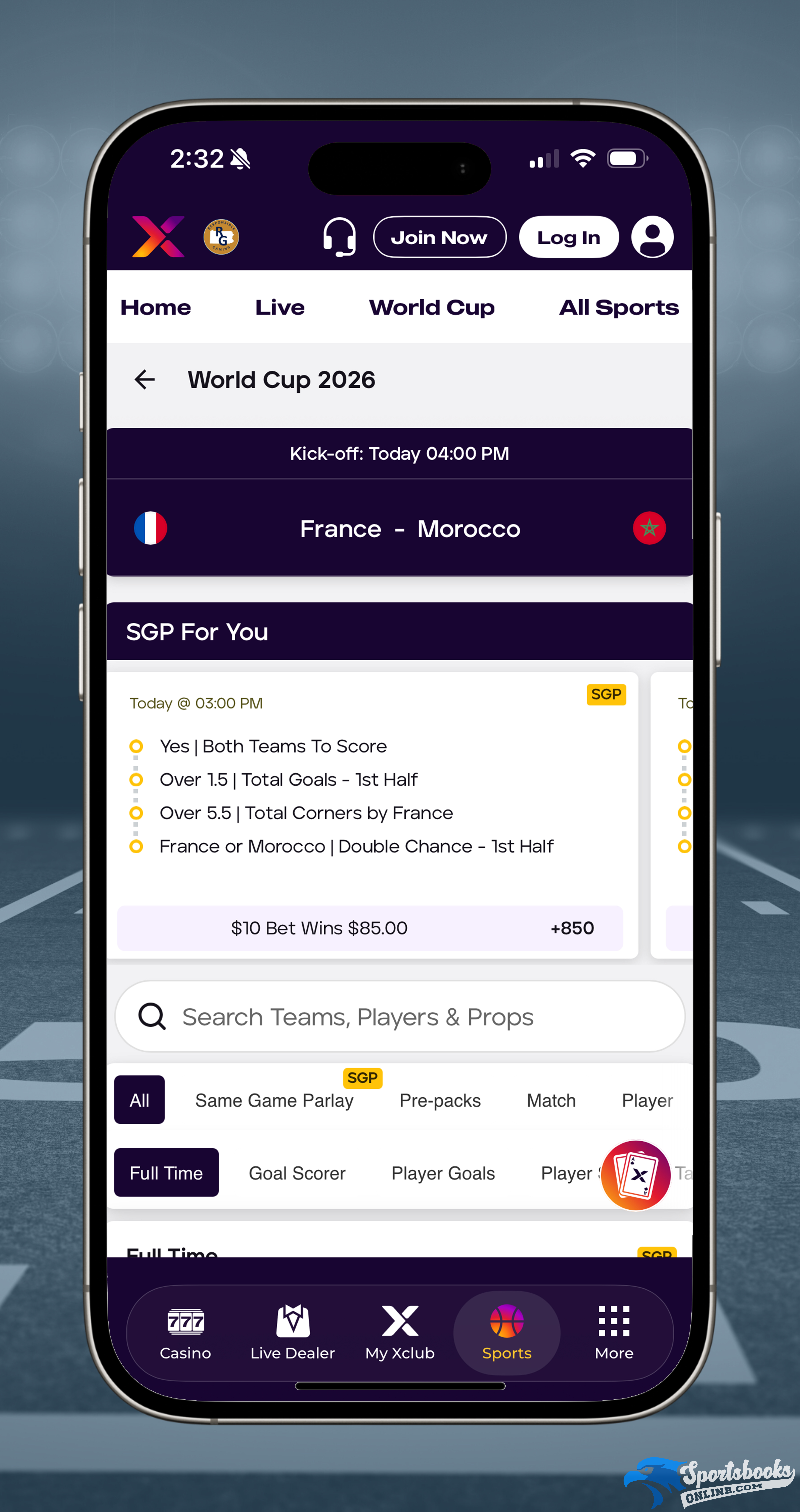 World Cup Betting on bet PARX