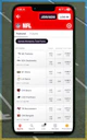 Bally Bet NFL Betting Menu