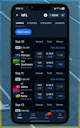 theScore Bet NFL Betting Menu