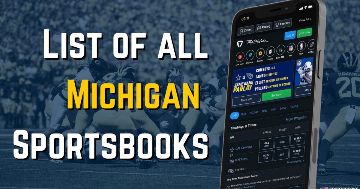 List Of All 12+ Michigan Sportsbooks (Dec 2024)