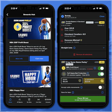 Snapshot of Fan Duels Profit Boosts