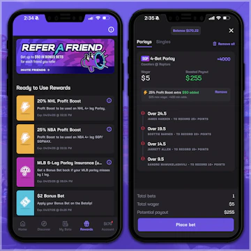 Snapshot of profit boosts on Hard Rock Bet