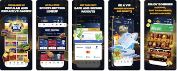 Snapshot of the Bet Rivers app