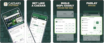 Snapshot of the Caesars Sportsbook app