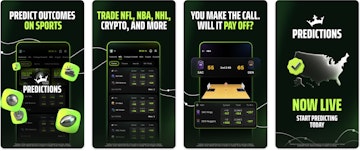 Snapshot of the Draft Kings Predictions app
