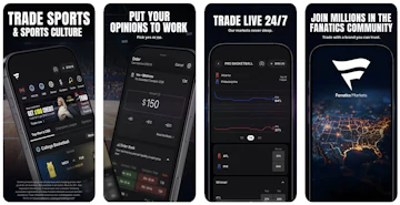 Snapshot of the Fanatics Markets app
