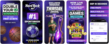 Snapshot of the Hard Rock Bet app