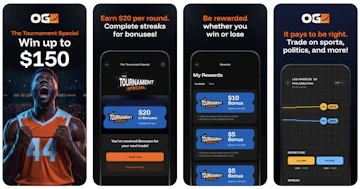 Snapshot of the OG mobile app