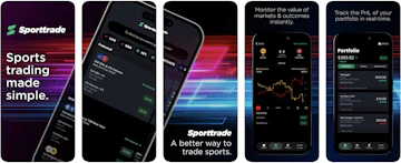 Snapshot of the Sporttrade app