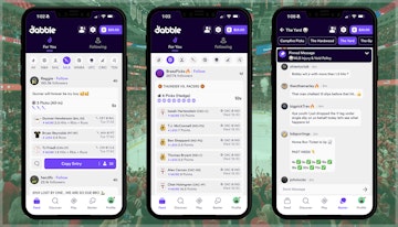 Social elements on the Dabble app