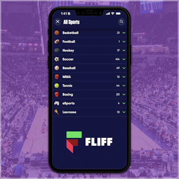 Sports available on the Fliff app