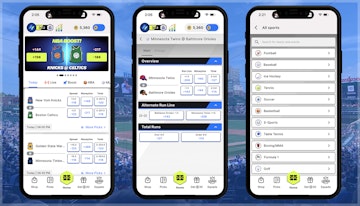The Thrillzz app has a similar layout to most sportsbooks