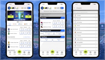 The Thrillzz app has a similar layout to most sportsbooks