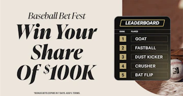 Win a share of 100k with Bet MG Ms Baseball Bet Fest