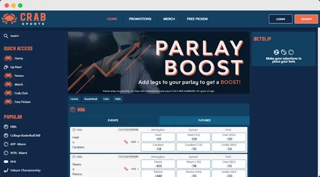 Crab sports maryland sportsbook parlay boost