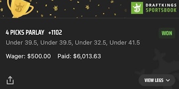 DraftKings Sportsbook Parlay Bet